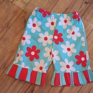 Boutique hand made ruffle capris